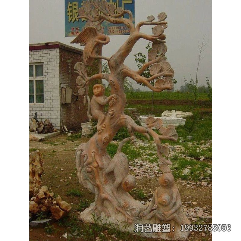 公园猴子动物石雕 公园猴子动物石雕