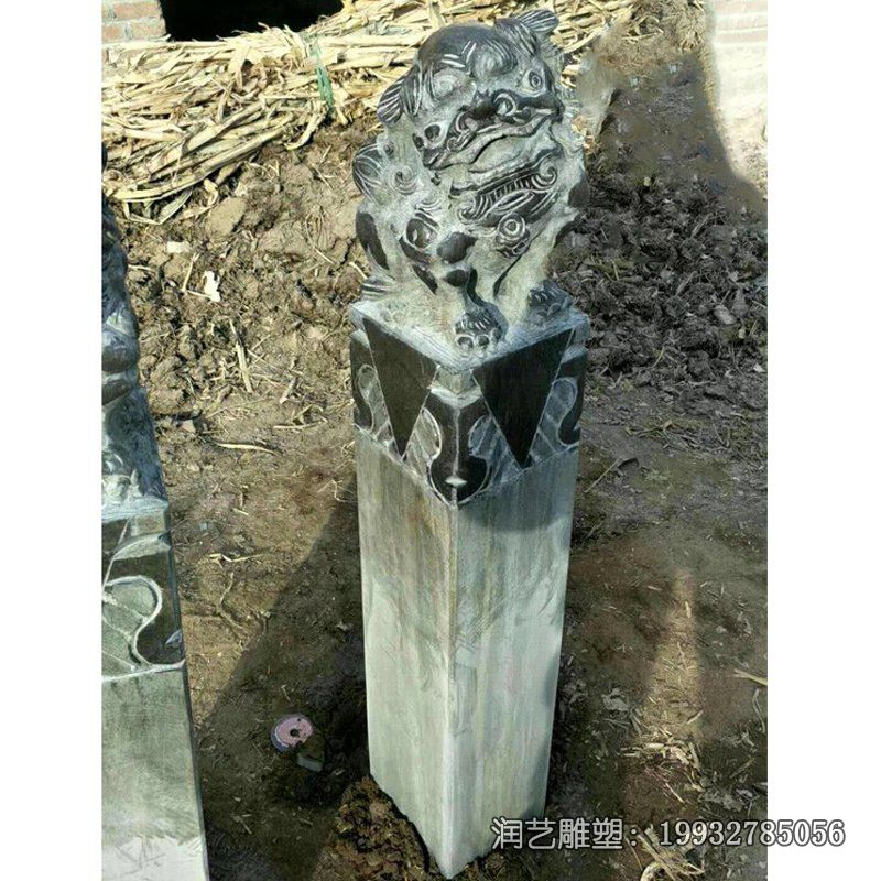 商场拴马桩景观石雕 商场拴马桩景观石雕