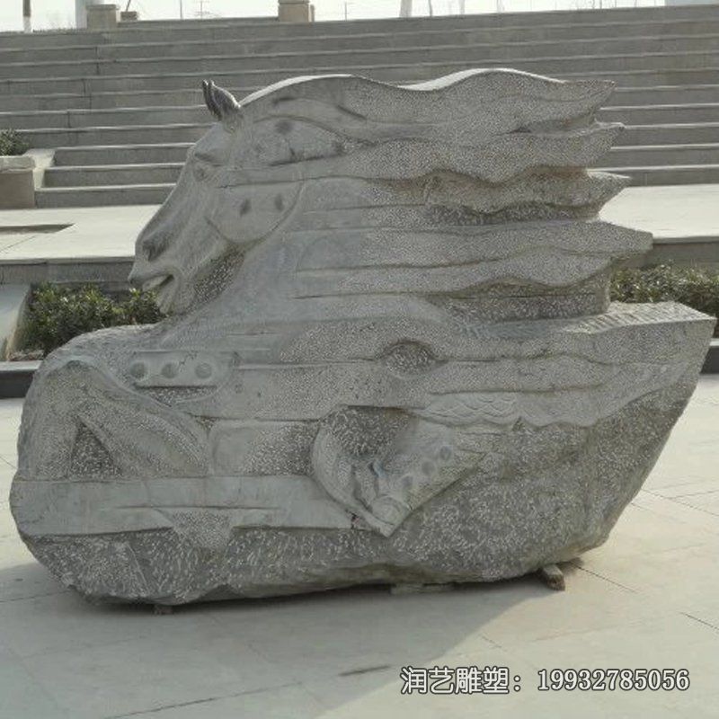 公园马动物石雕 公园马动物石雕