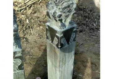 商场拴马桩景观石雕