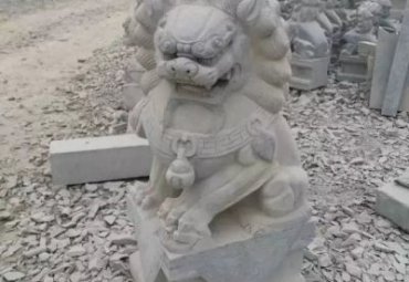 商业街狮子动物石雕