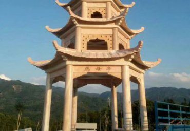 商业街凉亭景观石雕