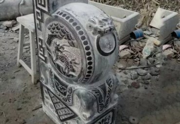 酒店抱鼓石景观石雕