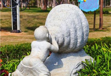 公园儿童人物石雕