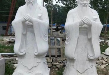 公园孔子人物石雕