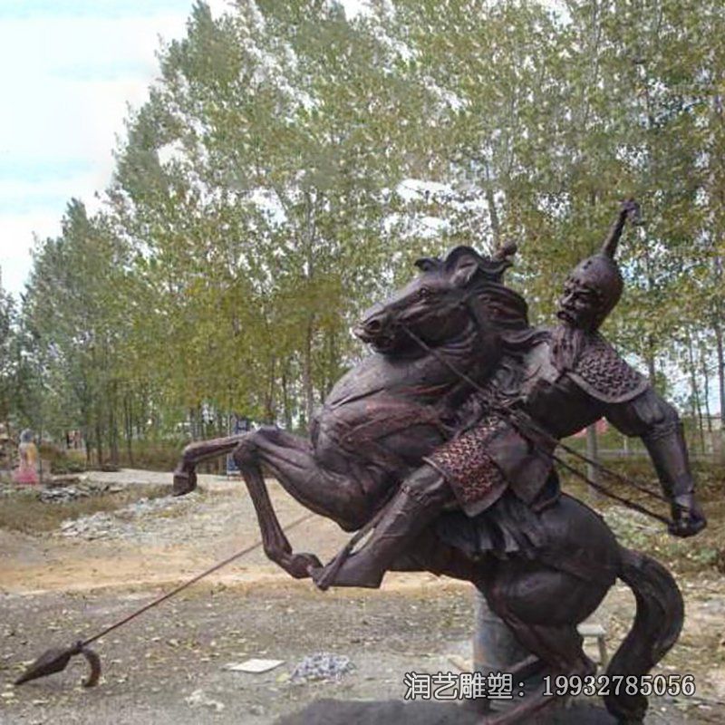 游乐场骑马人物铜雕 游乐场骑马人物铜雕