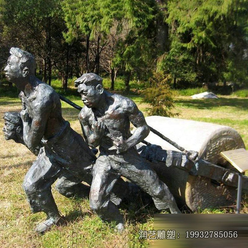 景区工人人物铜雕 景区工人人物铜雕