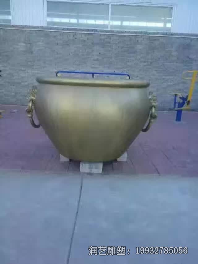 草坪水缸铜雕 草坪水缸铜雕