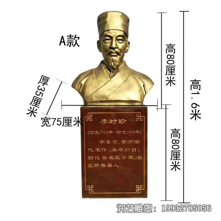 广场李时珍铜雕 广场李时珍铜雕