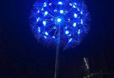 小区不锈钢蒲公英景观雕塑