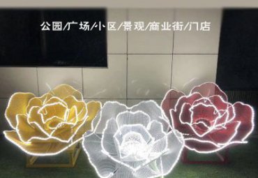 商场不锈钢花雕塑