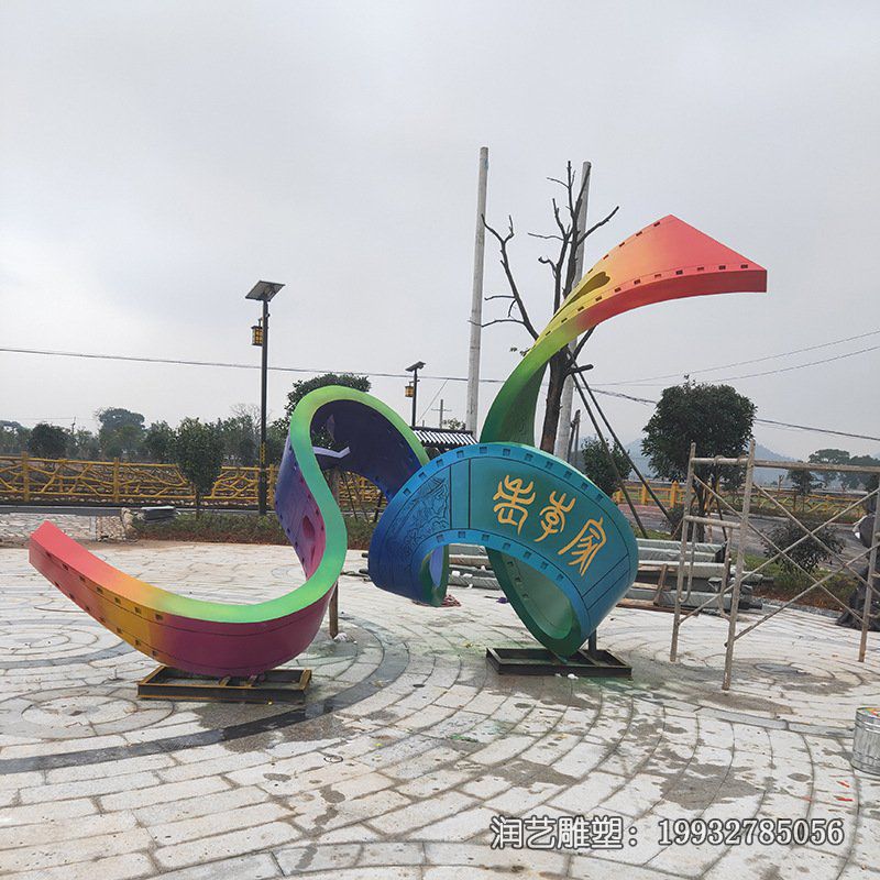 游乐场不锈钢螺旋雕塑 游乐场不锈钢螺旋雕塑