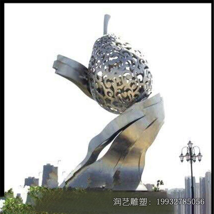 小区不锈钢镂空景观雕塑 小区不锈钢镂空景观雕塑