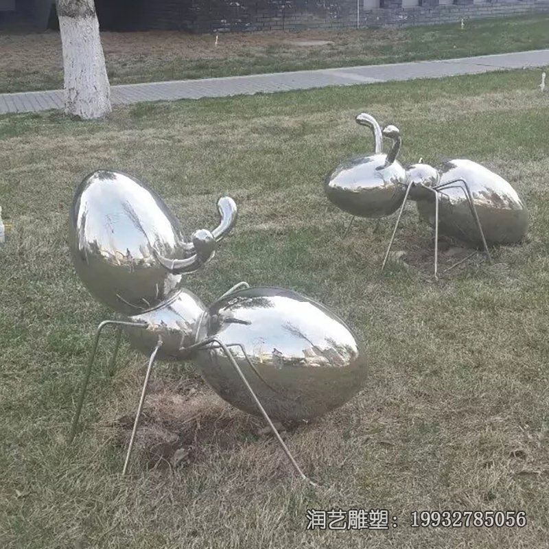 景区不锈钢蚂蚁动物雕塑 景区不锈钢蚂蚁动物雕塑
