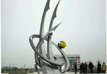 学校不锈钢船景观雕塑