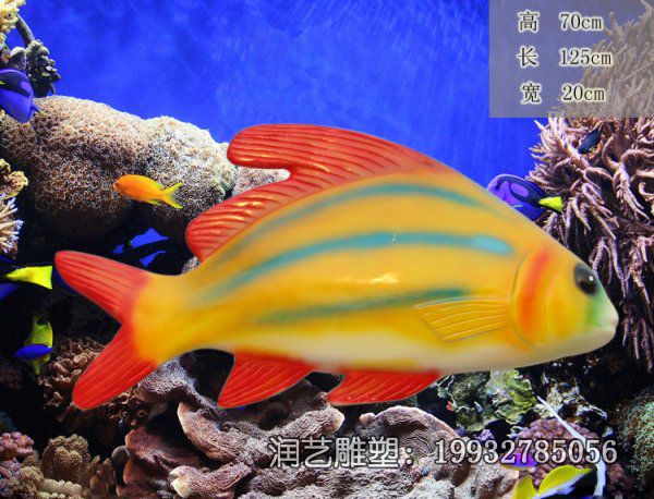 学校玻璃钢鱼动物雕塑 学校玻璃钢鱼动物雕塑