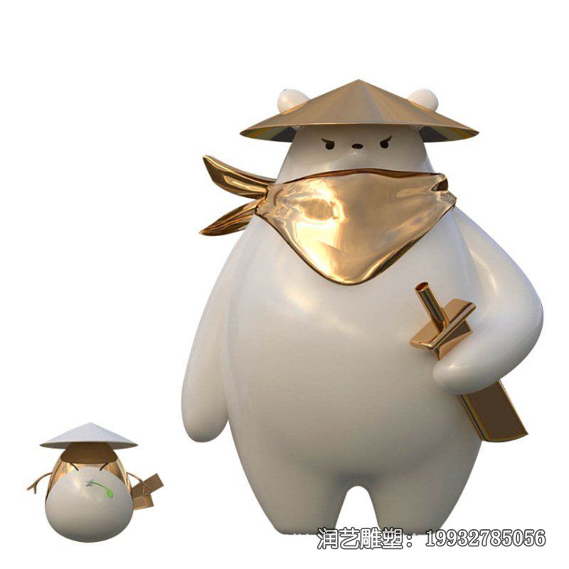 小区玻璃钢熊动物雕塑 小区玻璃钢熊动物雕塑