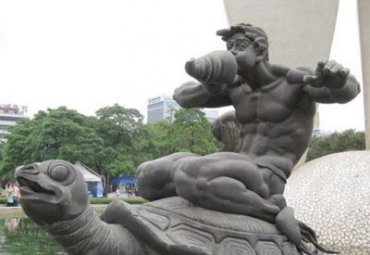 草坪海螺景观石雕