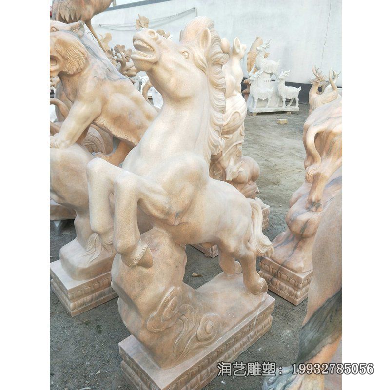 广场马动物石雕 广场马动物石雕
