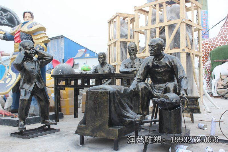 商场民俗人物铜雕 商场民俗人物铜雕