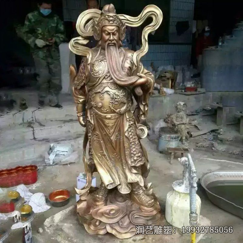 景区关公人物铜雕 景区关公人物铜雕
