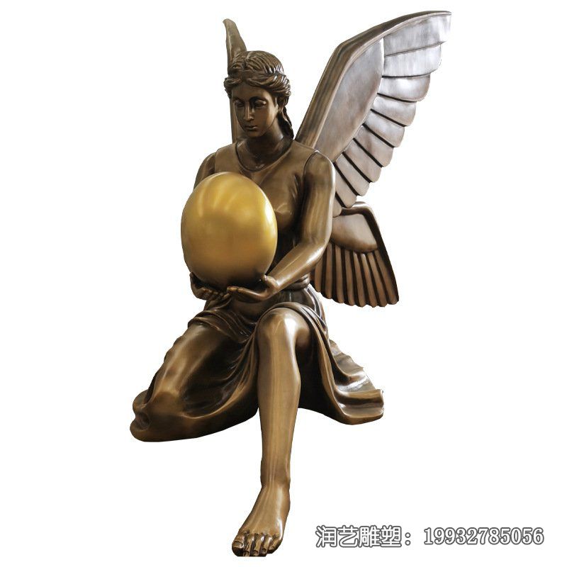 广场天使人物铜雕 广场天使人物铜雕