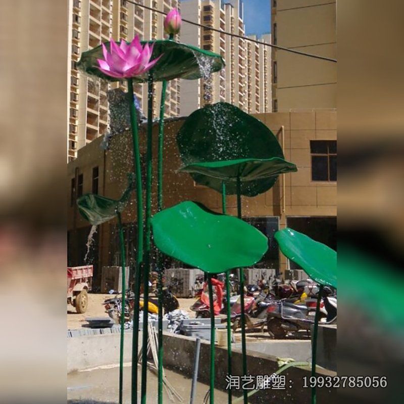 医院不锈钢荷花雕塑 医院不锈钢荷花雕塑
