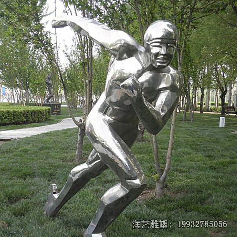 商场不锈钢跑步雕塑 商场不锈钢跑步雕塑