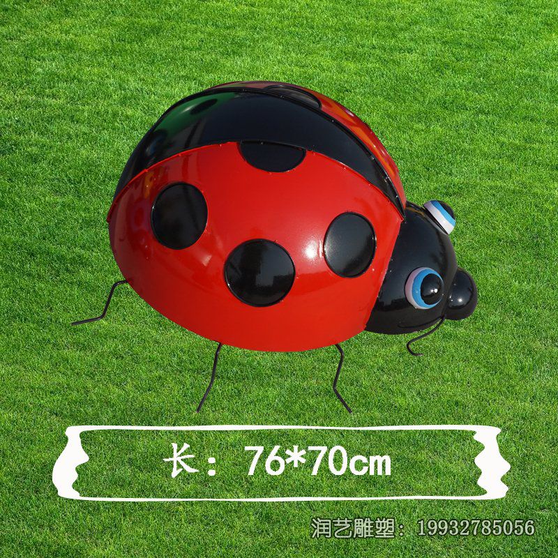 景区不锈钢瓢虫动物雕塑 景区不锈钢瓢虫动物雕塑