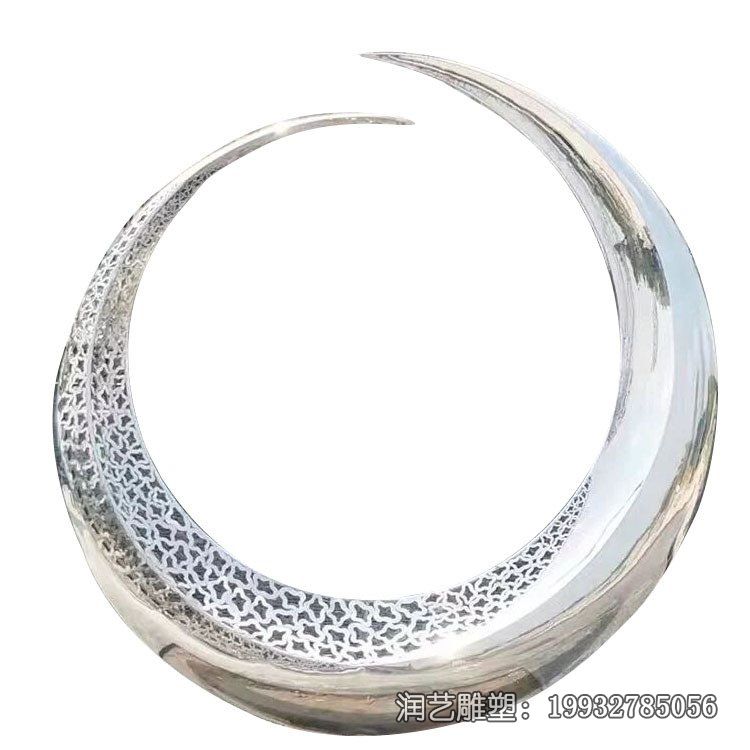 广场不锈钢圆环雕塑 广场不锈钢圆环雕塑