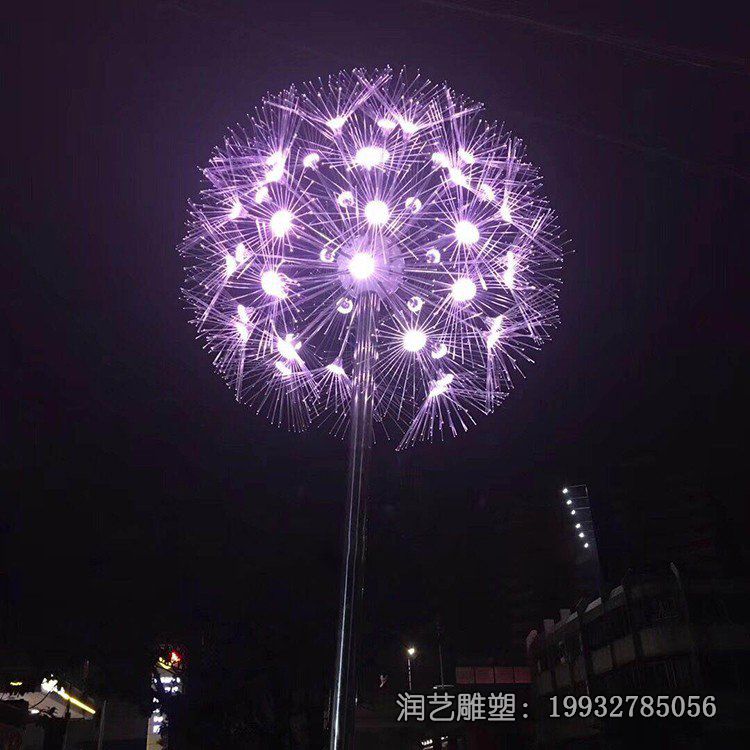 城市不锈钢蒲公英景观雕塑 城市不锈钢蒲公英景观雕塑