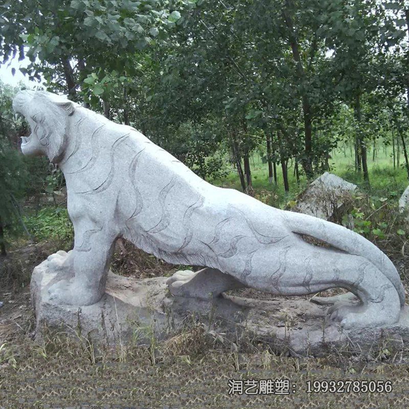 企业老虎动物石雕 企业老虎动物石雕