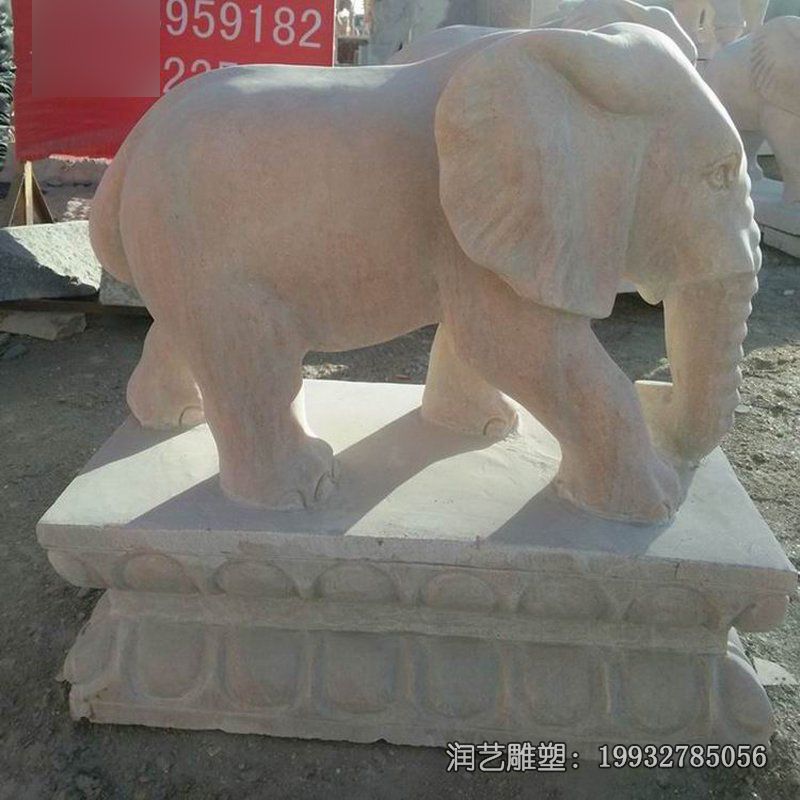 游乐场象动物石雕 游乐场象动物石雕