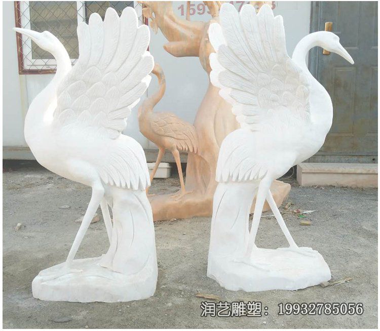 医院仙鹤动物石雕 医院仙鹤动物石雕