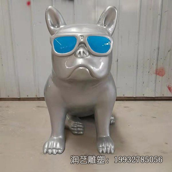 企业玻璃钢狗动物雕塑 企业玻璃钢狗动物雕塑