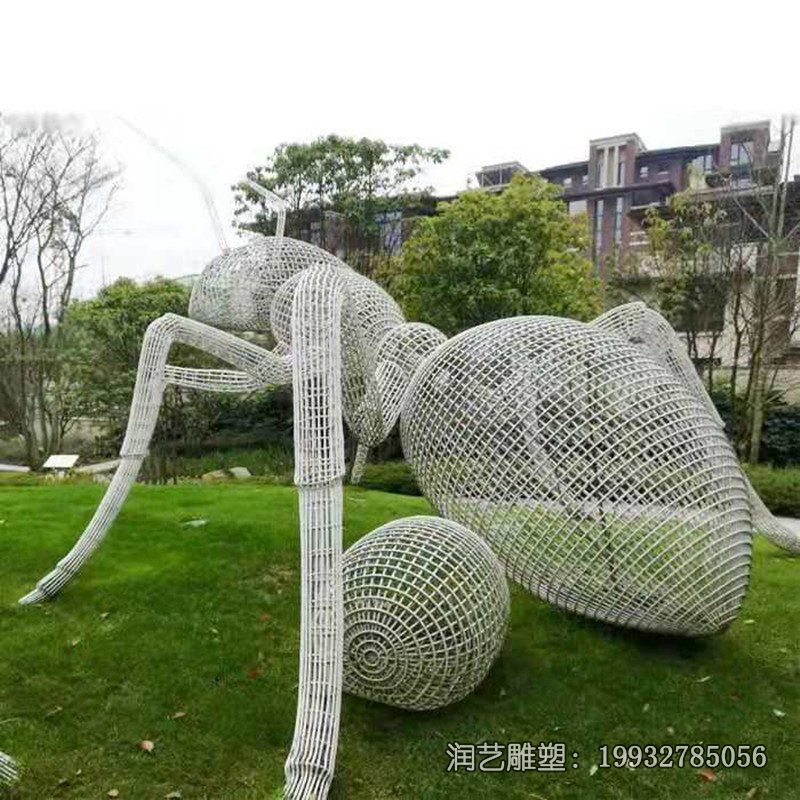 酒店不锈钢蚂蚁动物雕塑 酒店不锈钢蚂蚁动物雕塑