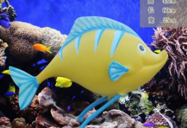医院玻璃钢鱼动物雕塑