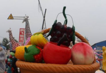 医院玻璃钢果篮雕塑