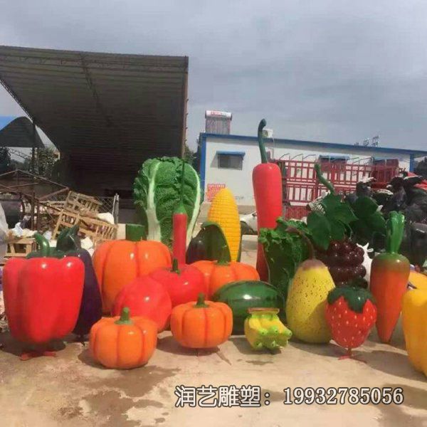 景区玻璃钢水果景观雕塑 景区玻璃钢水果景观雕塑