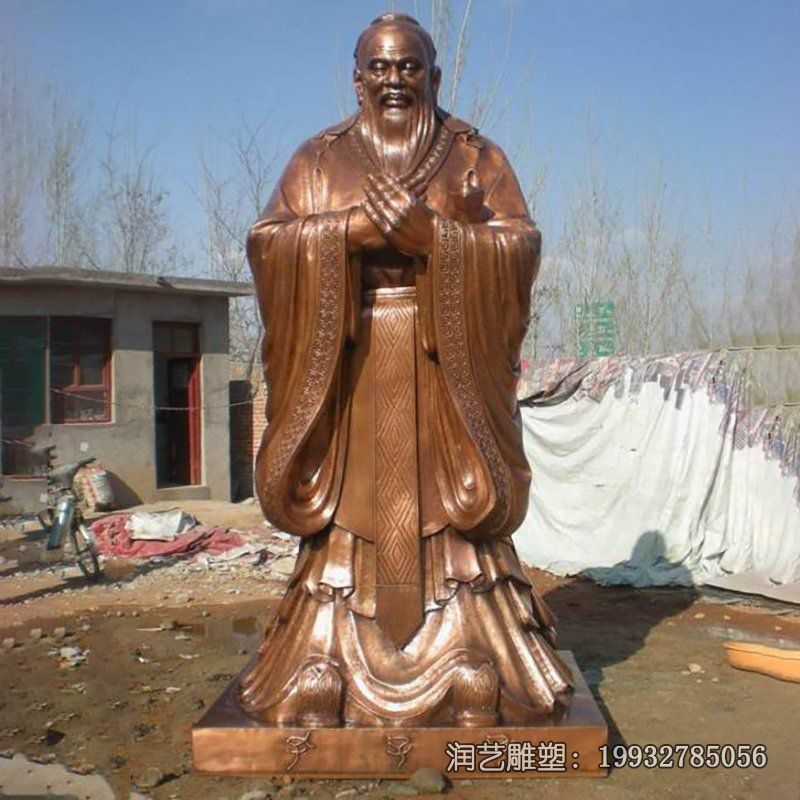 广场文学家老子铜雕 广场文学家老子铜雕