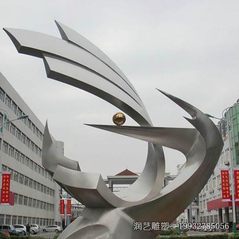 酒店不锈钢海浪景观雕塑 酒店不锈钢海浪景观雕塑