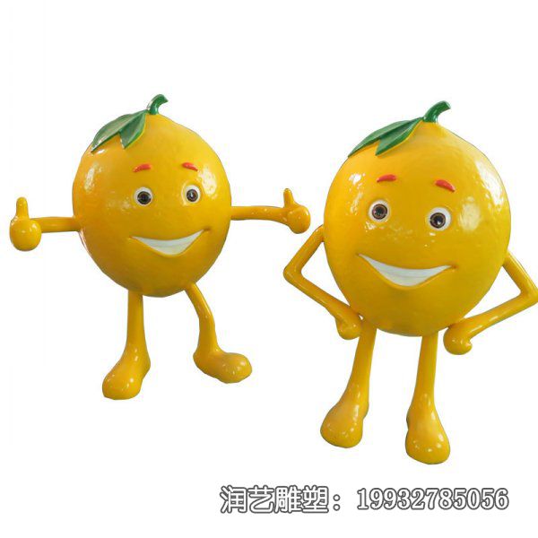 游乐场玻璃钢水果雕塑 游乐场玻璃钢水果雕塑