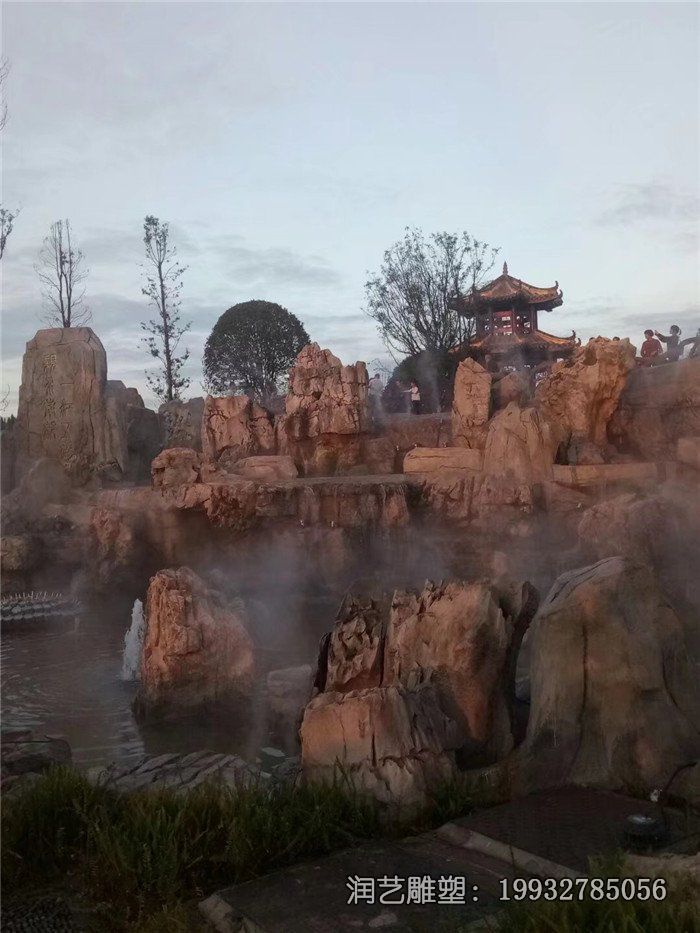 商场假山景观石雕 商场假山景观石雕