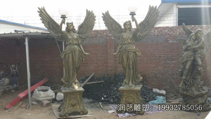 小区光明天使人物铜雕 小区光明天使人物铜雕