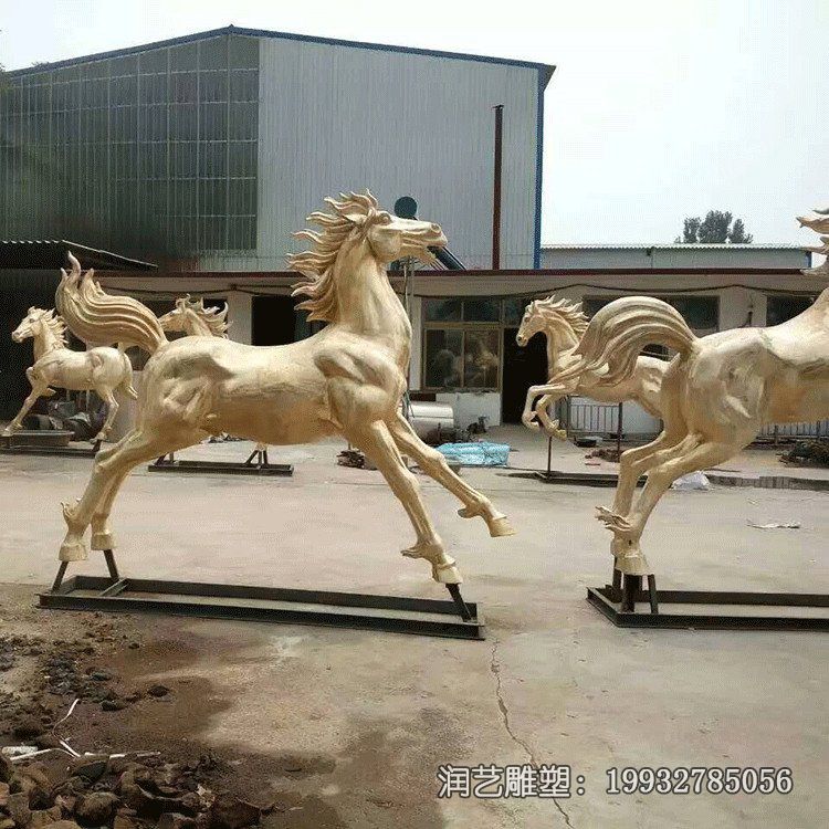 游乐场马动物铜雕 游乐场马动物铜雕