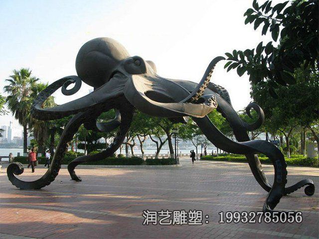学校章鱼动物铜雕 学校章鱼动物铜雕