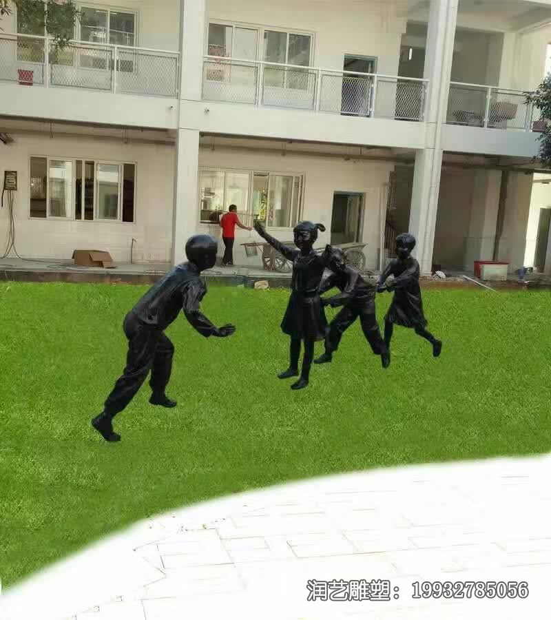 商场老鹰捉小鸡铜雕 商场老鹰捉小鸡铜雕