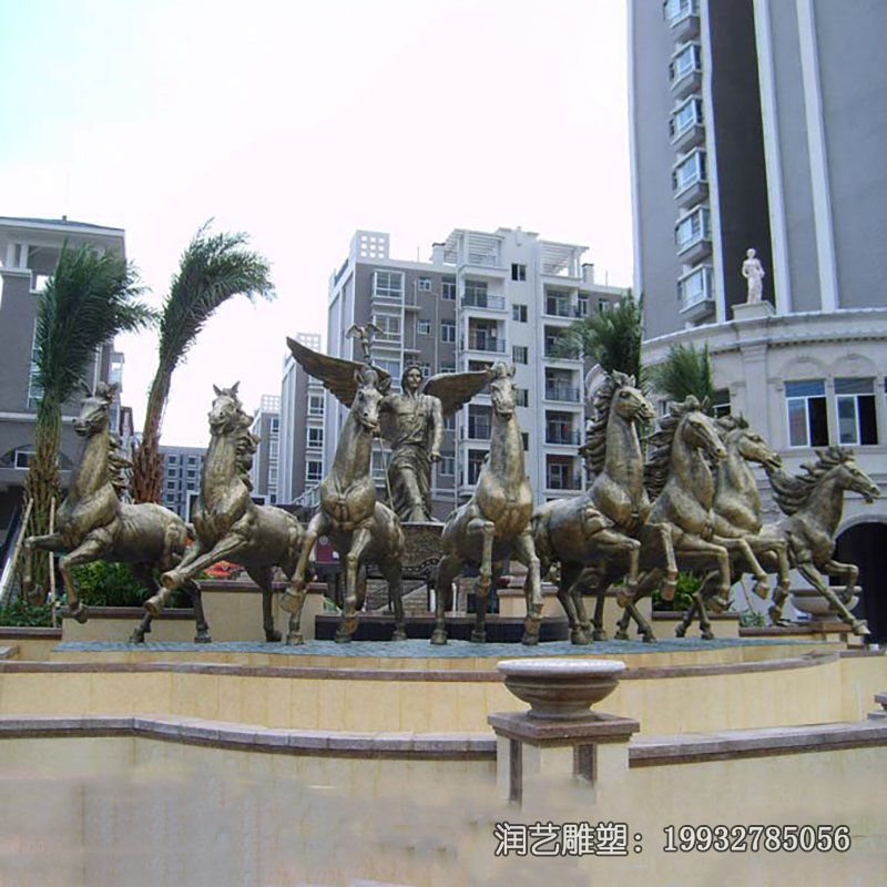 企业阿波罗战车景观铜雕 企业阿波罗战车景观铜雕