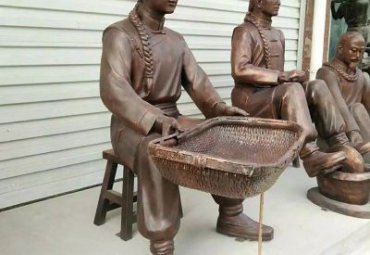 医院中医人物铜雕