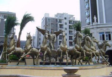 企业阿波罗战车景观铜雕